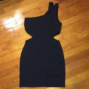 Wet Seal One Shoulder Cut-Out Dress